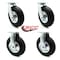 Service Caster 4436M1 FG4436M10000 Rubbermaid Platform Truck Replacement Caster Kit, 4PK RUB-SCC-100S280-PNB-2-R280-2 - alternate 3